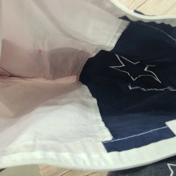 Rock Point Texas Flag Original Tote Bag Purse Women's Cotton Red White Navy Blue - Picture 4 of 8